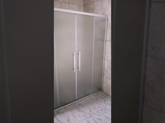 Portes de douche en verre givré de 6 mm avec ouverture coulissante
